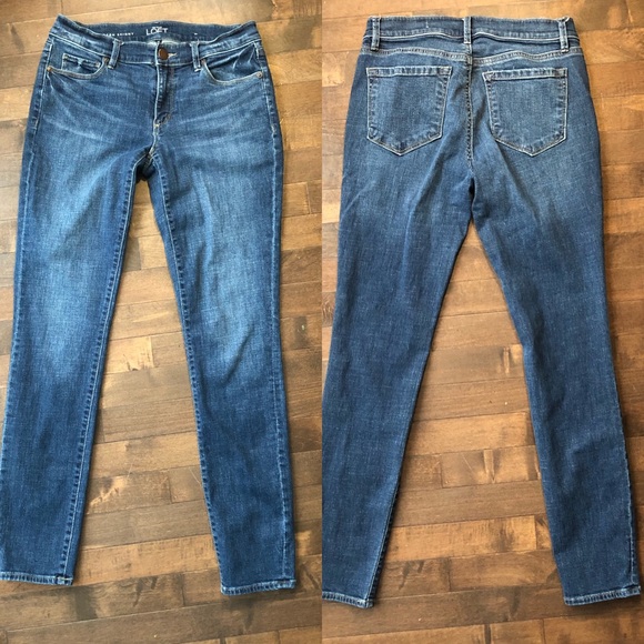 LOFT Blue Modern Skinny Jeans Size 27 - Picture 2 of 8